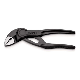 KNIPEX 87 00 100 Cobra® XS reliëf, ruw oppervlak grijs geatramenteerd 100 mm