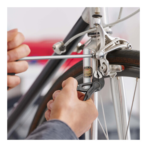 KNIPEX 87 00 100 Cobra® XS reliëf, ruw oppervlak grijs geatramenteerd 100 mm