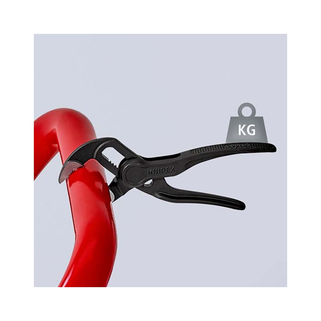KNIPEX 87 00 100 Cobra® XS reliëf, ruw oppervlak grijs geatramenteerd 100 mm
