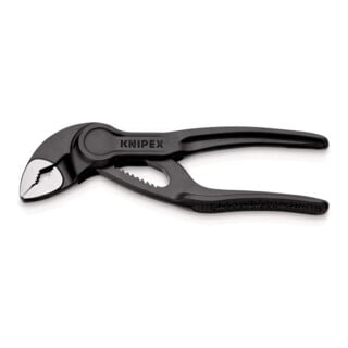 KNIPEX 87 00 100 Cobra® XS Wasserpumpenzange aufgeprägte, raue Oberfläche grau atramentiert 100 mm