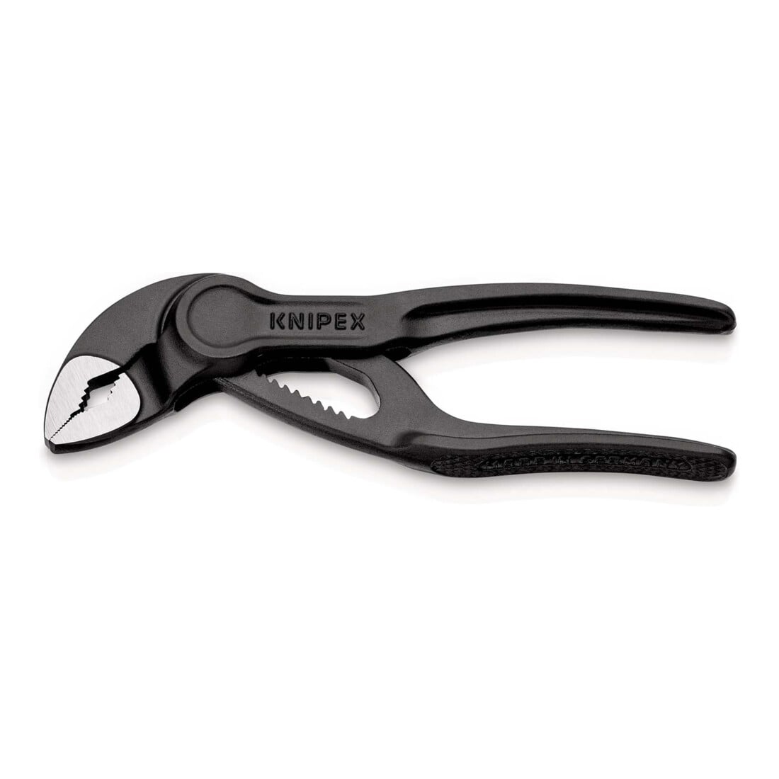KNIPEX 87 00 100 Cobra® XS Wasserpumpenzange aufgeprägte, raue Oberfläche grau atramentiert 100 mm