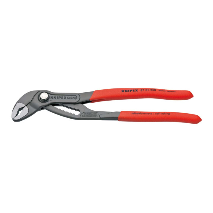 Set KNIPEX (87 01 250) Cobra® 250 mm + Kabelmesser No.28H Secura8-28mm m.Hakenkli.