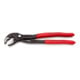 KNIPEX 87 01 250 Cobra® Hightech-Wasserpumpenzange mit rutschhemmendem Kunststoff überzogen grau atramentiert 250 mm