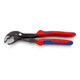 KNIPEX 87 02 180 Cobra® Hightech-Wasserpumpenzange mit Mehrkomponenten-Hüllen grau atramentiert 180 mm