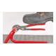 KNIPEX 87 02 180 Cobra® Hightech-Wasserpumpenzange mit Mehrkomponenten-Hüllen grau atramentiert 180 mm-4