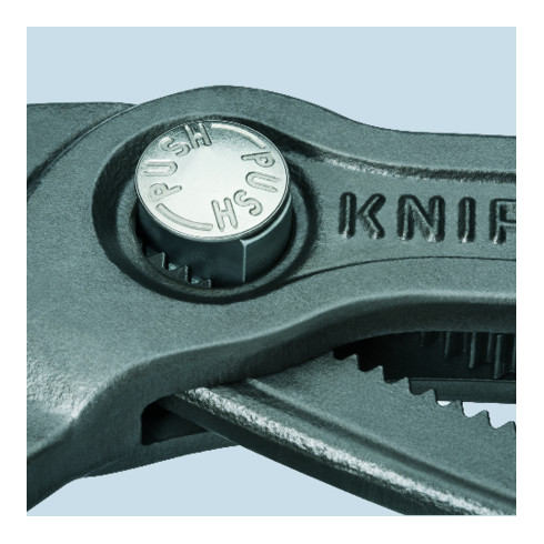 KNIPEX 87 02 180 Cobra® hightech waterpomptang grijs geatramenteerd 180 mm