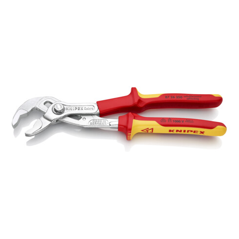 KNIPEX 87 26 250 Cobra® VDE High-tech waterpomptang, geïsoleerd verchroomd VDE 250 mm