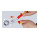 KNIPEX 87 26 250 Cobra® VDE Hightech-Wasserpumpenzange, isoliert isoliert mit Mehrkomponenten-Hüllen, VDE-geprüft verchromt 250 mm
