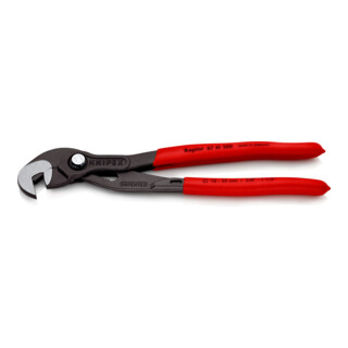 KNIPEX 87 41 250 Schraubzange mit rutschhemmendem Kunststoff überzogen grau atramentiert 250 mm