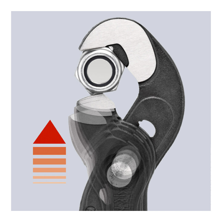 KNIPEX 87 41 250 Schroevendraaiertang grijs geatramenteerd 250 mm