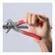 KNIPEX 87 51 250 Cobra® ES Wasserpumpenzange extra-schlank mit rutschhemmendem Kunststoff überzogen grau atramentiert 250 mm-5