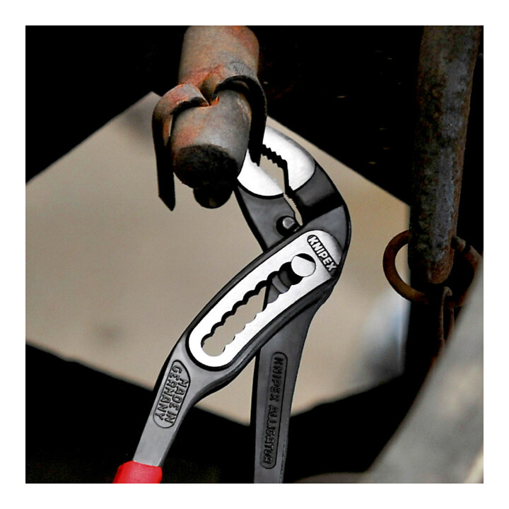 KNIPEX 88 01 180 Alligator® Wasserpumpenzange mit rutschhemmendem Kunststoff überzogen schwarz atramentiert 180 mm