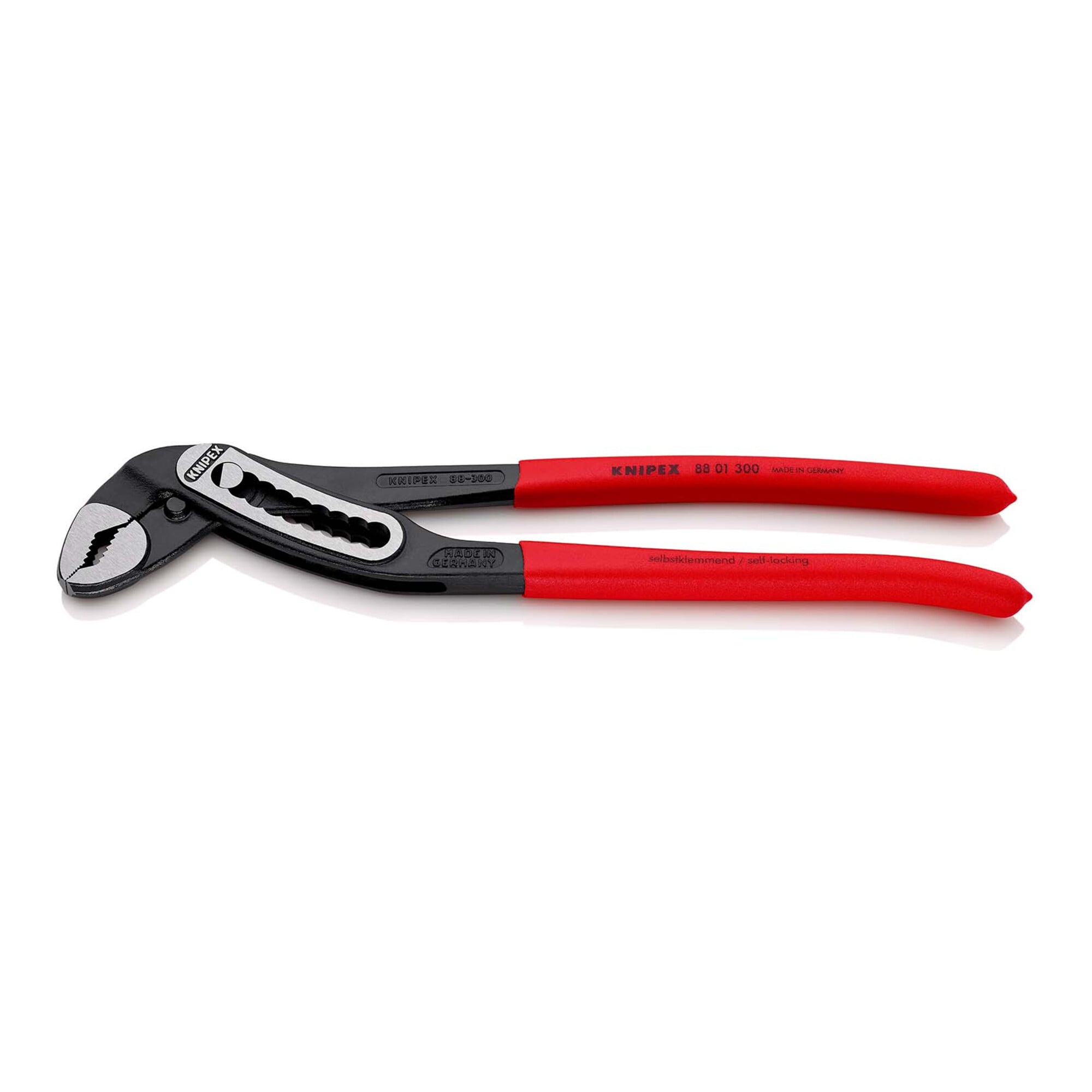 KNIPEX 88 01 300 Alligator Wasserpumpenzange mit rutschhemmendem Kunststoff überzogen schwarz atramentiert 300 mm