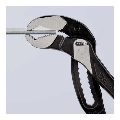 KNIPEX 88 01 400 Alligator® XL Rohr- und Wasserpumpenzange mit rutschhemmendem Kunststoff überzogen schwarz atramentiert 400 mm