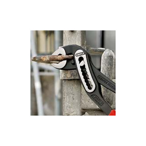 KNIPEX 88 02 250 Alligator® Wasserpumpenzange mit schlanken Mehrkomponenten-Hüllen schwarz atramentiert 250 mm