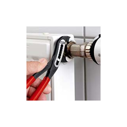 KNIPEX 88 02 250 Alligator® Wasserpumpenzange mit schlanken Mehrkomponenten-Hüllen schwarz atramentiert 250 mm