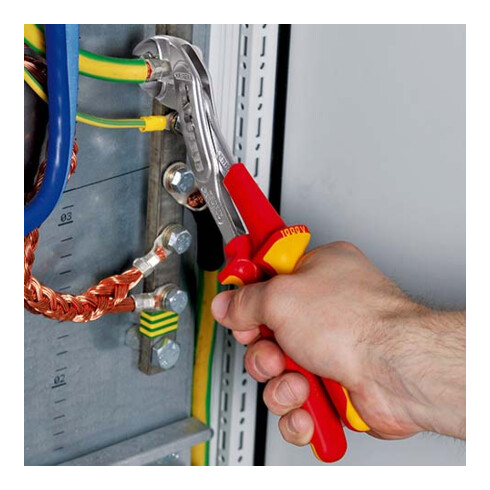 Wasserpumpenzange Alligator® verchr.VDE tauchisol.KNIPEX
