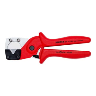 KNIPEX 90 10 185 Rohrschneider für Mehrschicht- und Pneumatikschläuche aus zähem, glasfaserverstärktem Kunststoff 185 mm