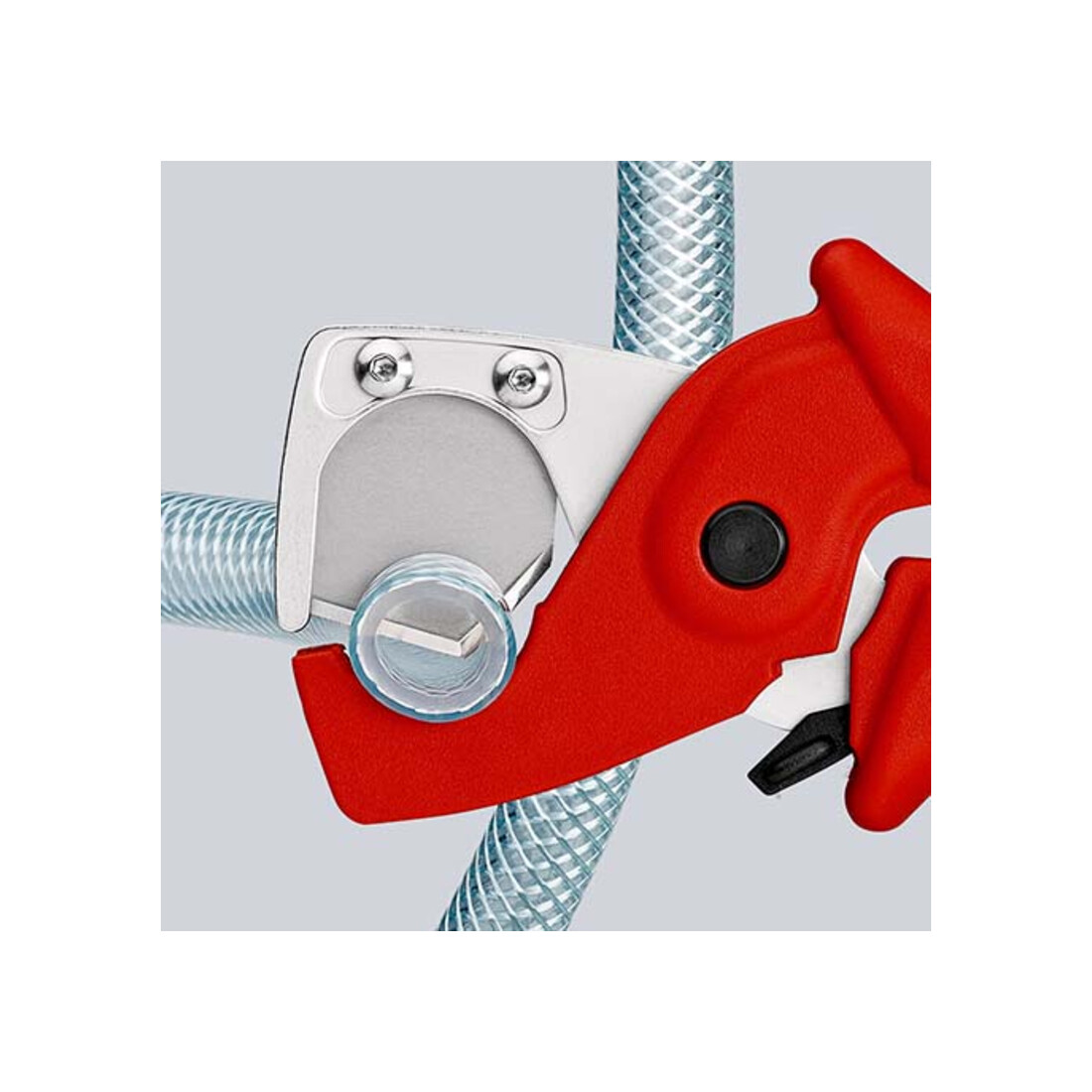 KNIPEX 90 20 185 PlastiCut® Schlauch- und Schutzrohrschneider aus zähem, glasfaserverstärktem Kunststoff 185 mm