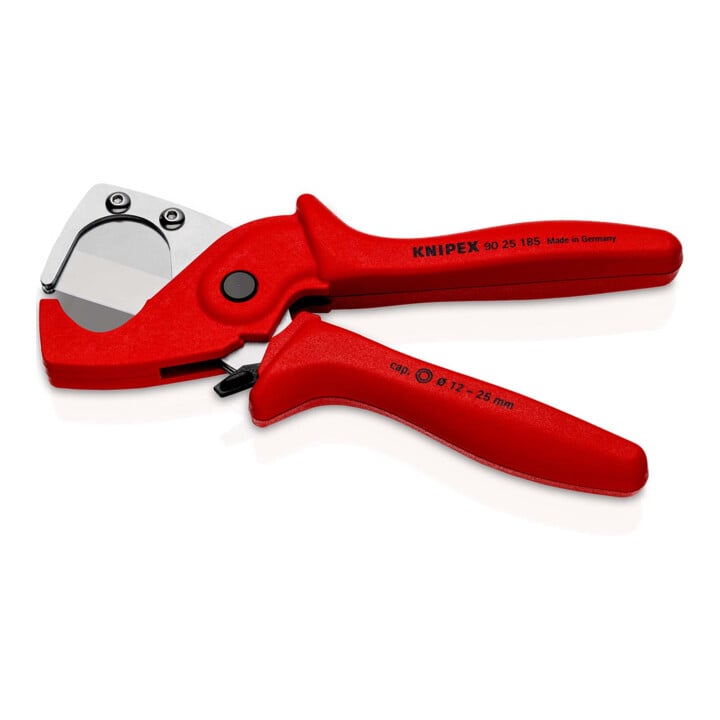 KNIPEX 90 25 185 Rohrschneider für Kunststoff-Verbundrohre aus zähem, glasfaserverstärktem Kunststoff 185 mm