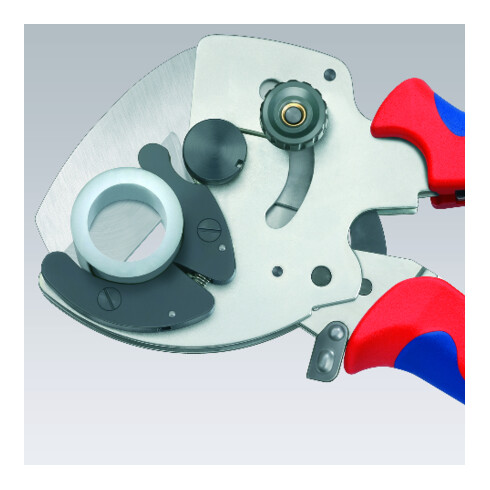 KNIPEX 90 25 40 Pijpsnijder voor samengestelde en kunststof buizen gegalvaniseerd 210 mm