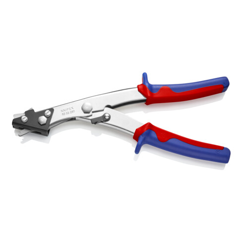 KNIPEX 90 55 280 Blechknabber mit Mehrkomponenten-Hüllen vernickelt 280 mm