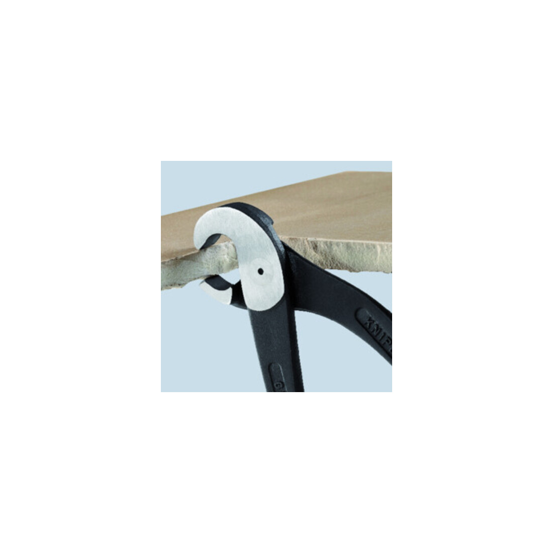 KNIPEX 91 00 200 EAN Fliesenlochzange (Papageienschnabelzange) schwarz atramentiert 200 mm