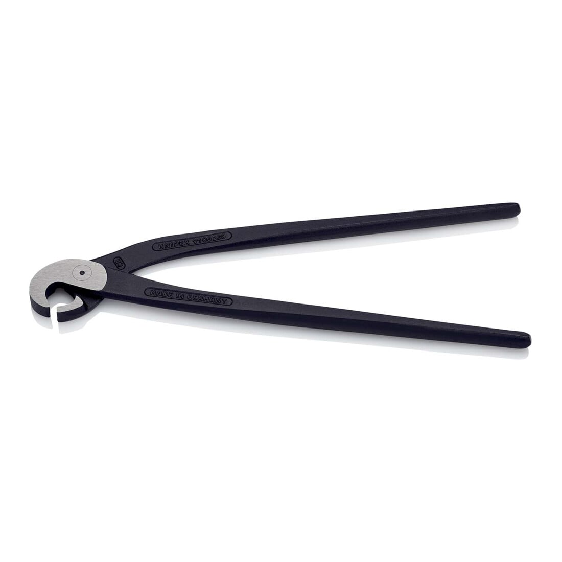 KNIPEX 91 00 200 Fliesenlochzange (Papageienschnabelzange) schwarz atramentiert 200 mm