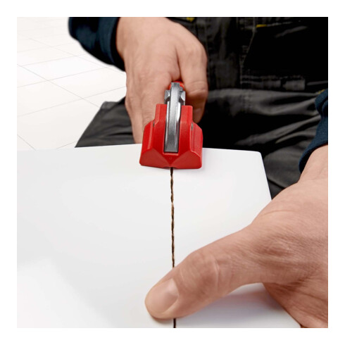 KNIPEX 91 13 250 Fliesenbrechzange mit Kunststoff überzogen verchromt 250 mm