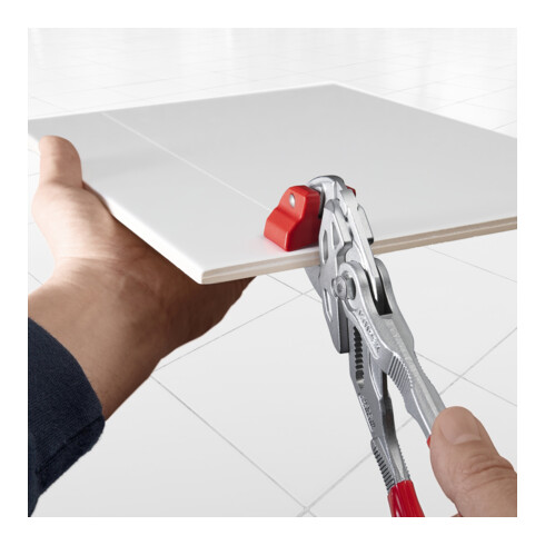 KNIPEX 91 13 250 Fliesenbrechzange mit Kunststoff überzogen verchromt 250 mm