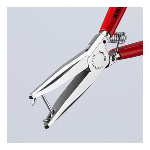 KNIPEX 91 91 180 Polsterklammerzange mit Kunststoff überzogen spiegelpoliert 180 mm