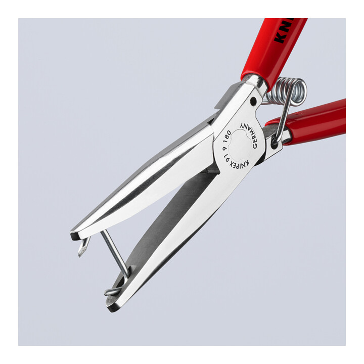 KNIPEX 91 91 180 Polsterklammerzange mit Kunststoff überzogen spiegelpoliert 180 mm