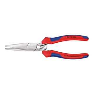 KNIPEX 91 92 180 Polsterklammerzange mit Mehrkomponenten-Hüllen spiegelpoliert 185 mm