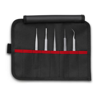 KNIPEX 92 00 02 Präzisionspinzetten-Set 5-teilig 90 mm