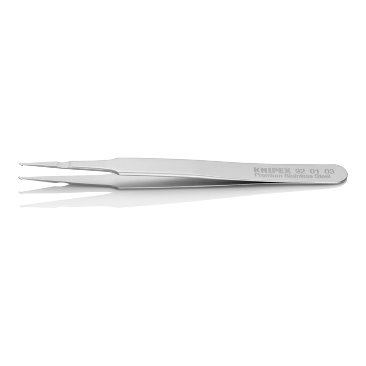 KNIPEX 92 01 03 SMD-Präzisionspinzette Glatt 120 mm