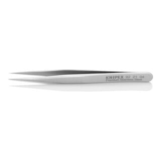 KNIPEX 92 21 04 Mini-Präzisionspinzette Glatt 90 mm