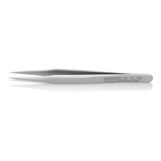 KNIPEX 92 21 06 Mini-Präzisionspinzette Glatt 80 mm