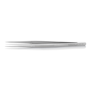 KNIPEX 92 22 35 Präzisionspinzette mit Führungsstift spitze Form Geriffelt 155 mm