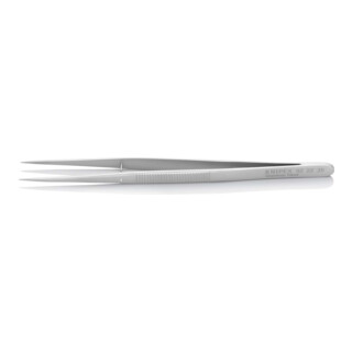 KNIPEX 92 22 35 Präzisionspinzette mit Führungsstift spitze Form Geriffelt 155 mm