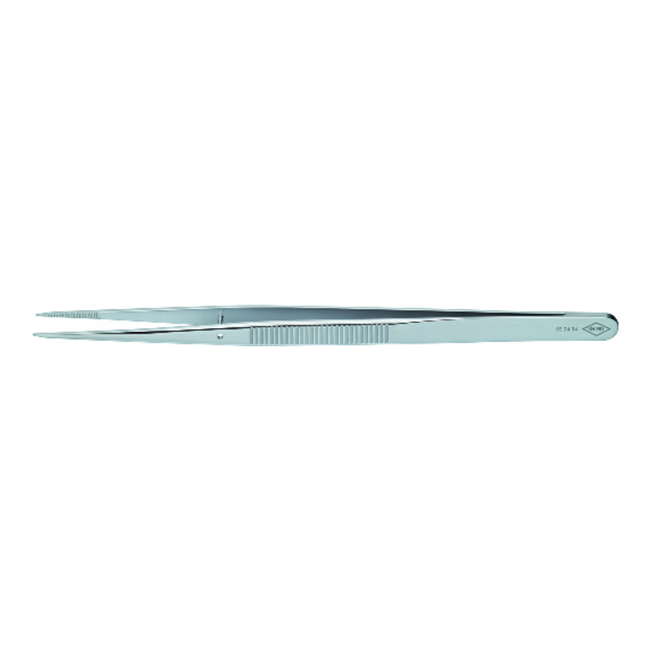 KNIPEX 92 24 34 Präzisions-Pinzette mit Führungsstift 155 mm