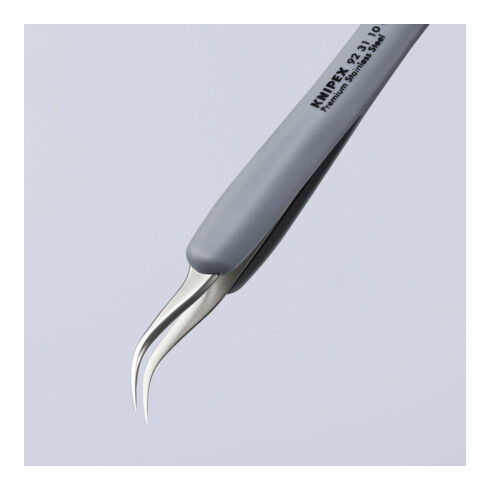 KNIPEX 92 31 10 ESD Präzisionspinzette mit gummiertem Griff ESD gummierter Griff 122 mm