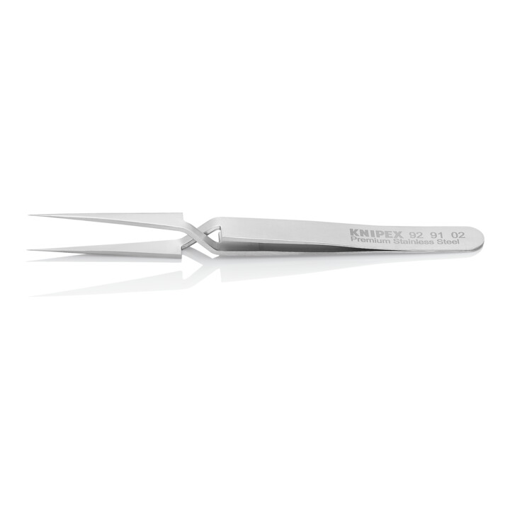 KNIPEX 92 91 02 Präzisionskreuzpinzette Glatt 120 mm