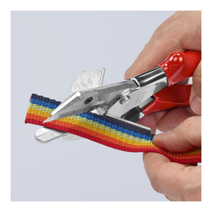 KNIPEX 94 35 215 EAN Gehrungsschere für Kunststoff- und Gummiprofile mit Kunststoff-Hüllen verchromt 215 mm