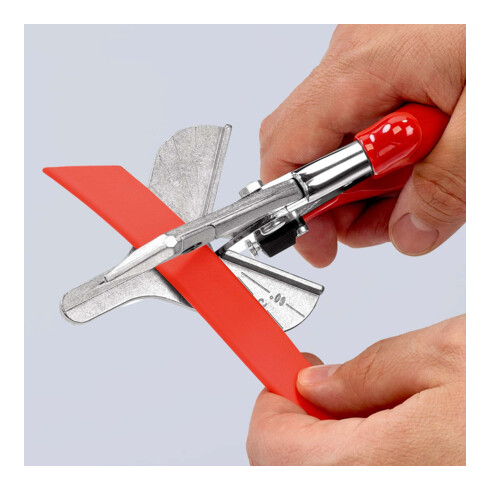KNIPEX 94 35 215 Versteksnoeischaar voor kunststof- en rubberprofielen verchroomd 215 mm