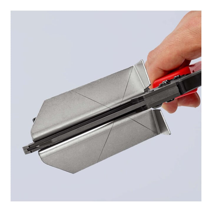 KNIPEX 95 02 21 Schere für Kunststoffe auch für Kabelkanäle mit Mehrkomponenten-Hüllen brüniert 275 mm
