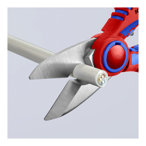 KNIPEX 95 05 10 SB Elektrikerscheren mit Mehrkomponenten-Hüllen, glasfaserverstärkt 160 mm