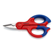KNIPEX 95 05 155 SB Elektrikerscheren mit Mehrkomponenten-Hüllen, glasfaserverstärkt 160 mm