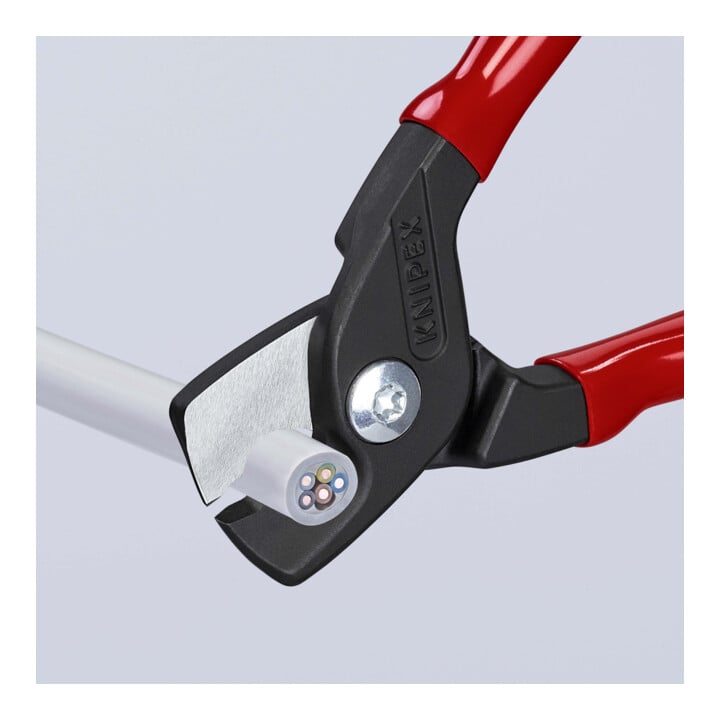 KNIPEX 95 11 160 StepCut® Kabelschere mit Kunststoff überzogen brüniert 160 mm