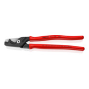KNIPEX 95 11 225 StepCut® XL Kabelschere mit Stufenschnitt mit Kunststoff überzogen brüniert 225 mm
