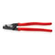 KNIPEX 95 11 225 StepCut® XL Kabelschere mit Stufenschnitt mit Kunststoff überzogen brüniert 225 mm-1
